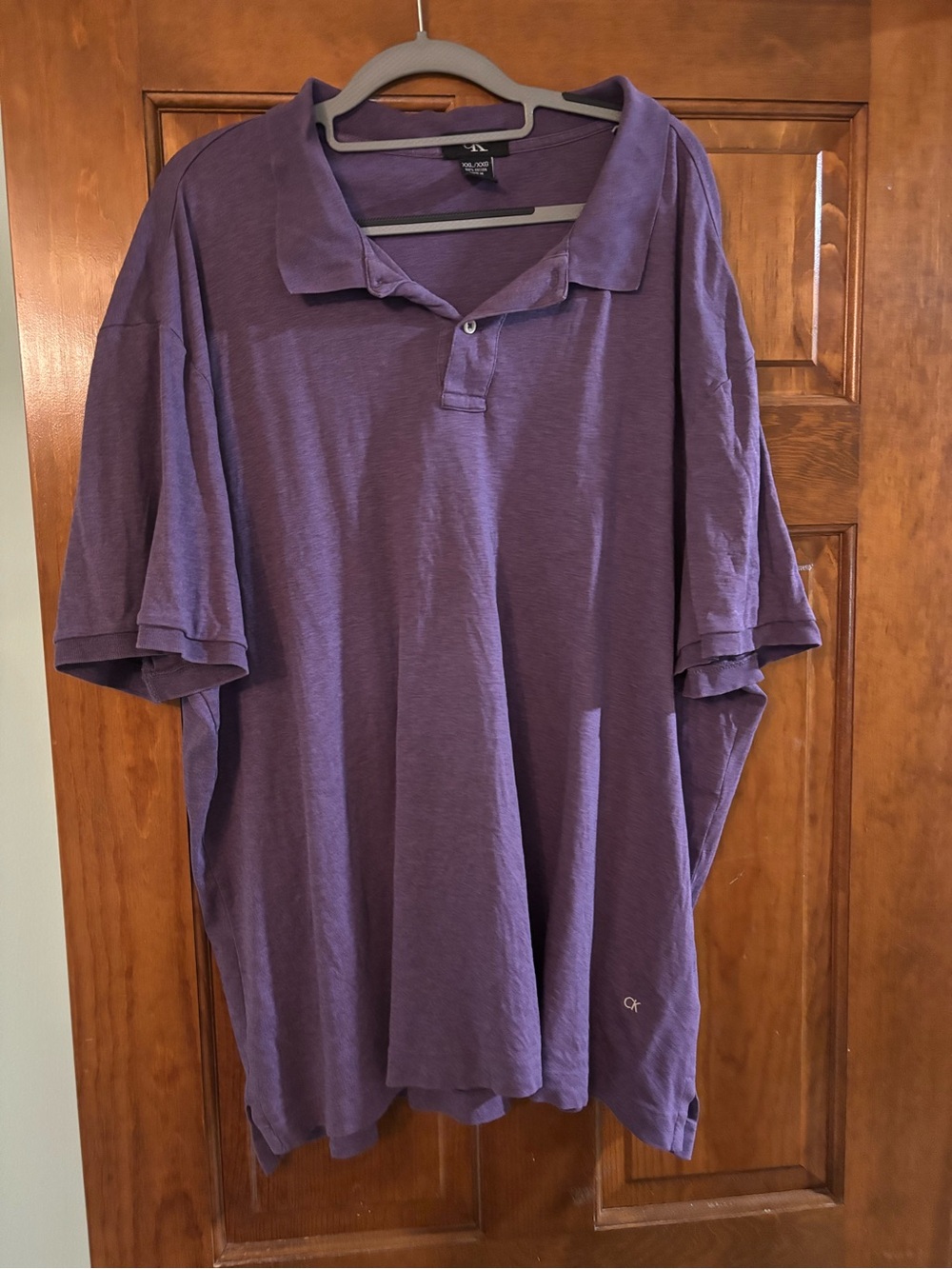 Calvin Klein Men's Purple Polo Shirt - Short Sleeve